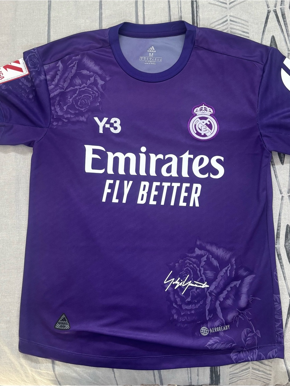 Purple Real Madrid Emirates Fly Better Jersey
